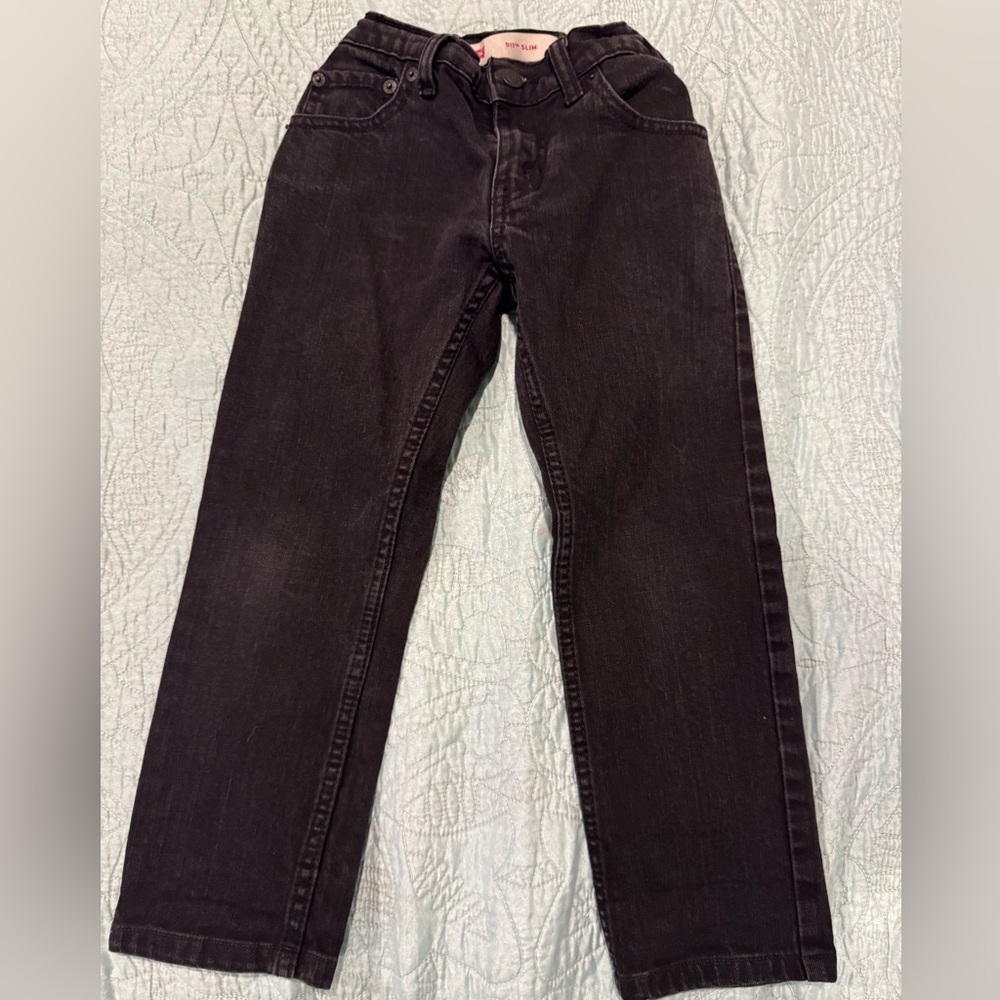 Levi’s 511 Slim Boys Jeans – Size 8 Regular – Black Denim